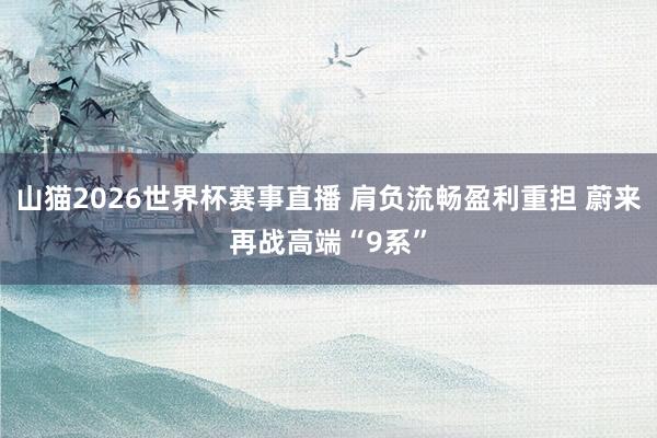 山猫2026世界杯赛事直播 肩负流畅盈利重担 蔚来再战高端“9系”