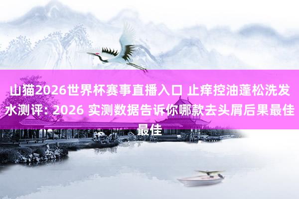 山猫2026世界杯赛事直播入口 止痒控油蓬松洗发水测评: 2026 实测数据告诉你哪款去头屑后果最佳