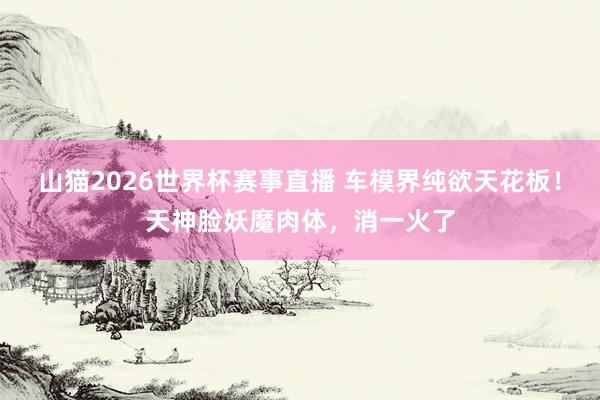 山猫2026世界杯赛事直播 车模界纯欲天花板!天神脸妖魔肉体,消一火了